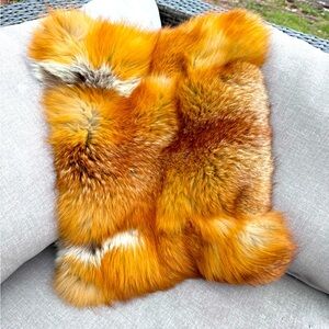 Vintage Genuine Red Fox Fur Hand Muff